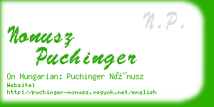 nonusz puchinger business card
